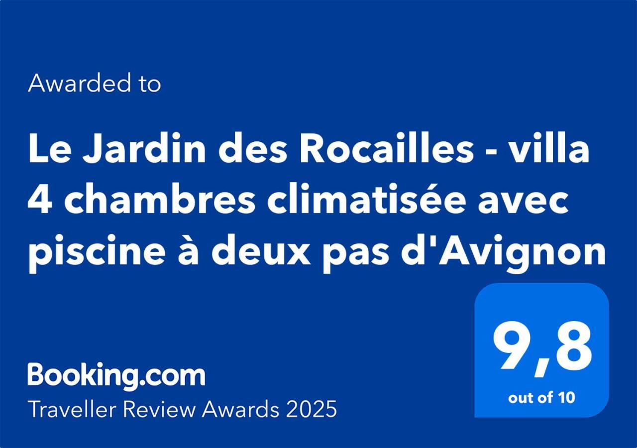 Le Jardin Des Rocailles - Villa 4 Chambres Climatisee Avec Piscine A Deux Pas D'Avignon Вильнёв-ле-Авиньон Экстерьер фото